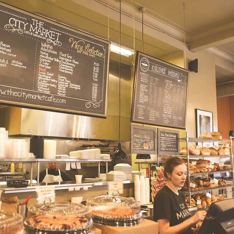 The City Market Café & Bakehouse wine selection